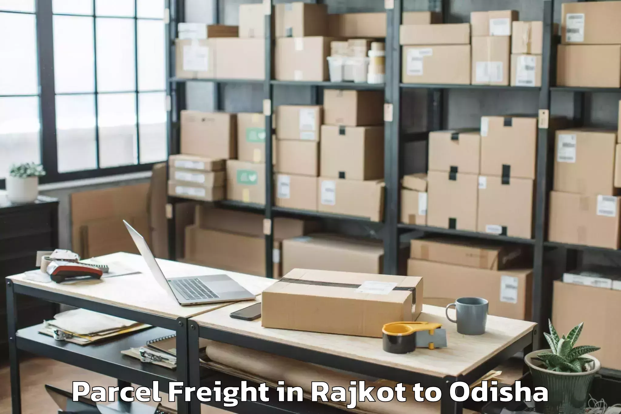 Affordable Rajkot to Kolabira Parcel Freight